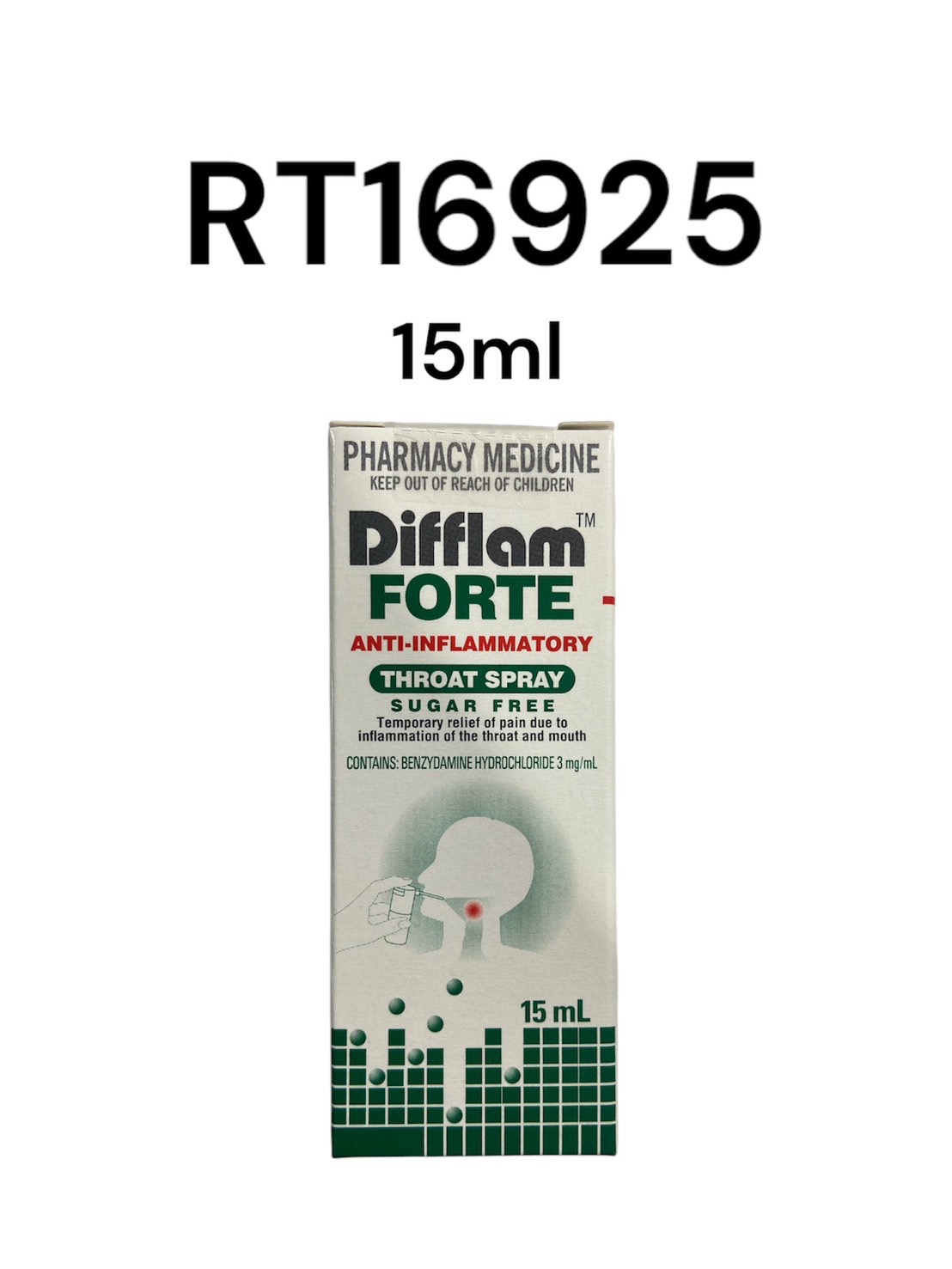 Difflam Forte Throat Spray 15ml.